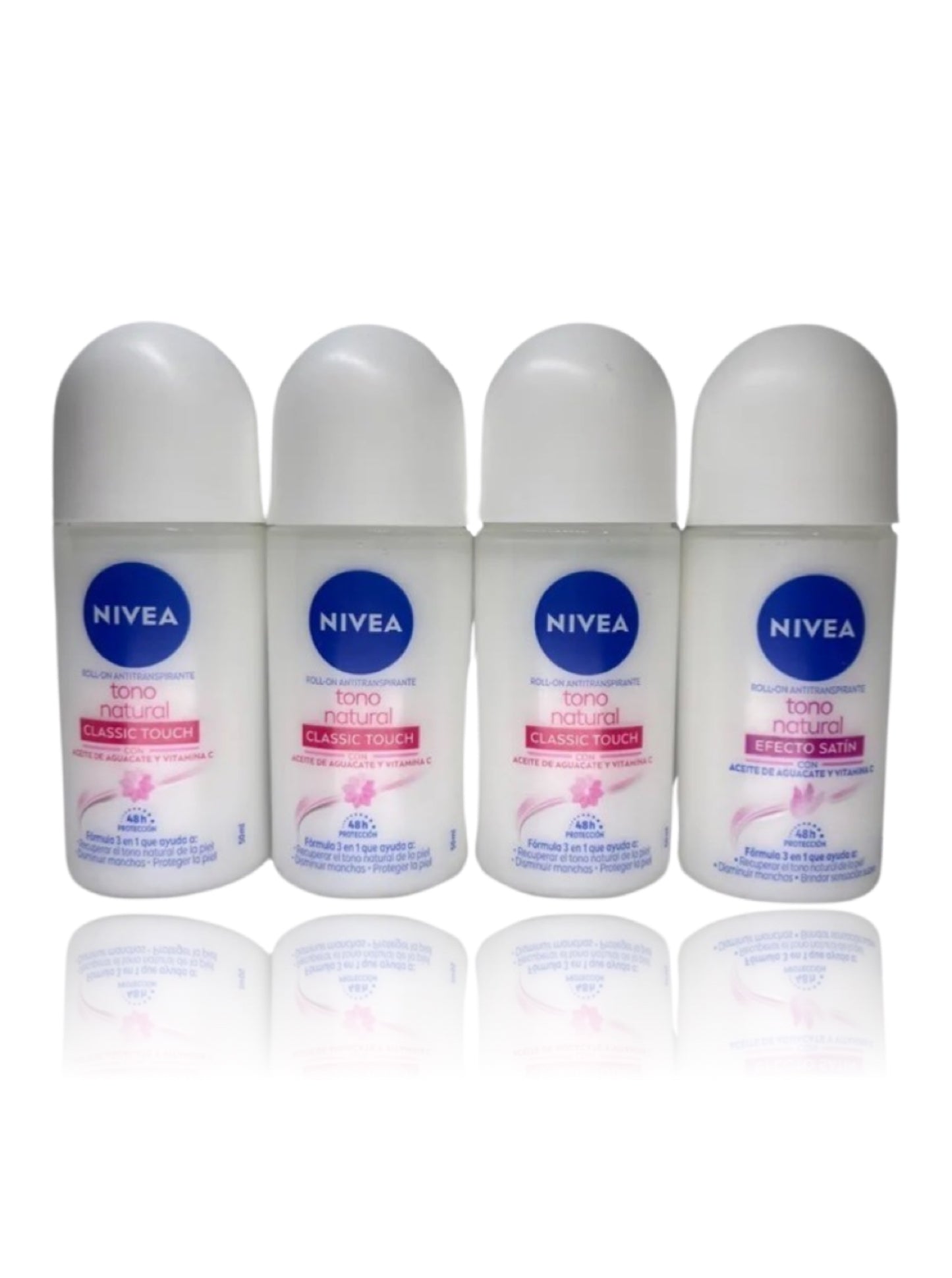 Nivea Desodorante roll on aclarado satín 4
