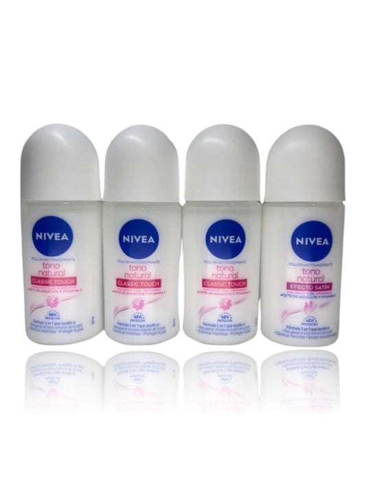 Nivea Desodorante roll on aclarado satín 4