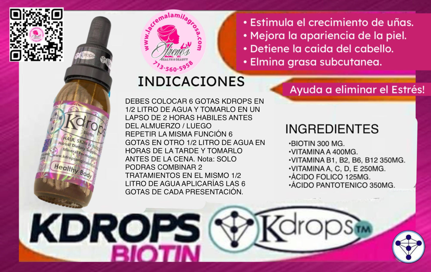 Kdrops Biotin