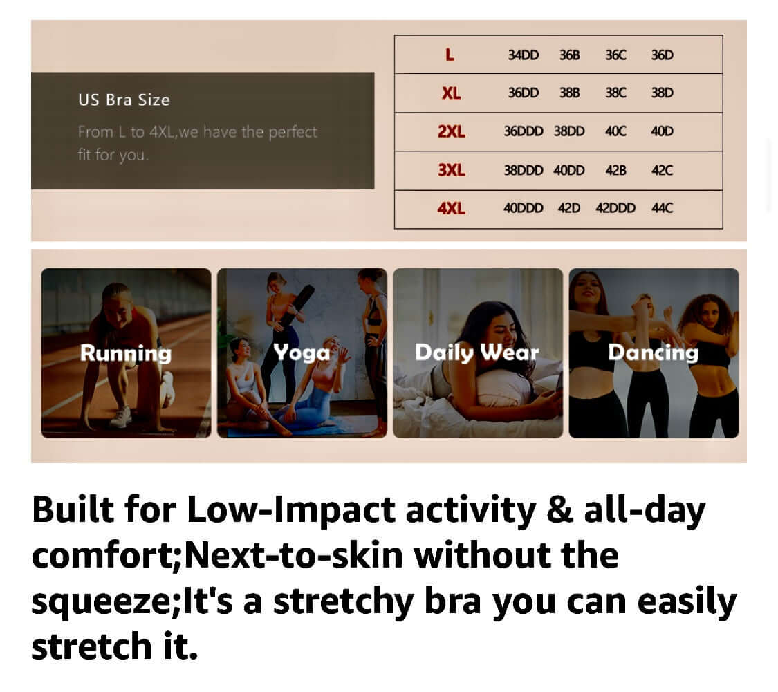   Comfortable Sports Bras Padded