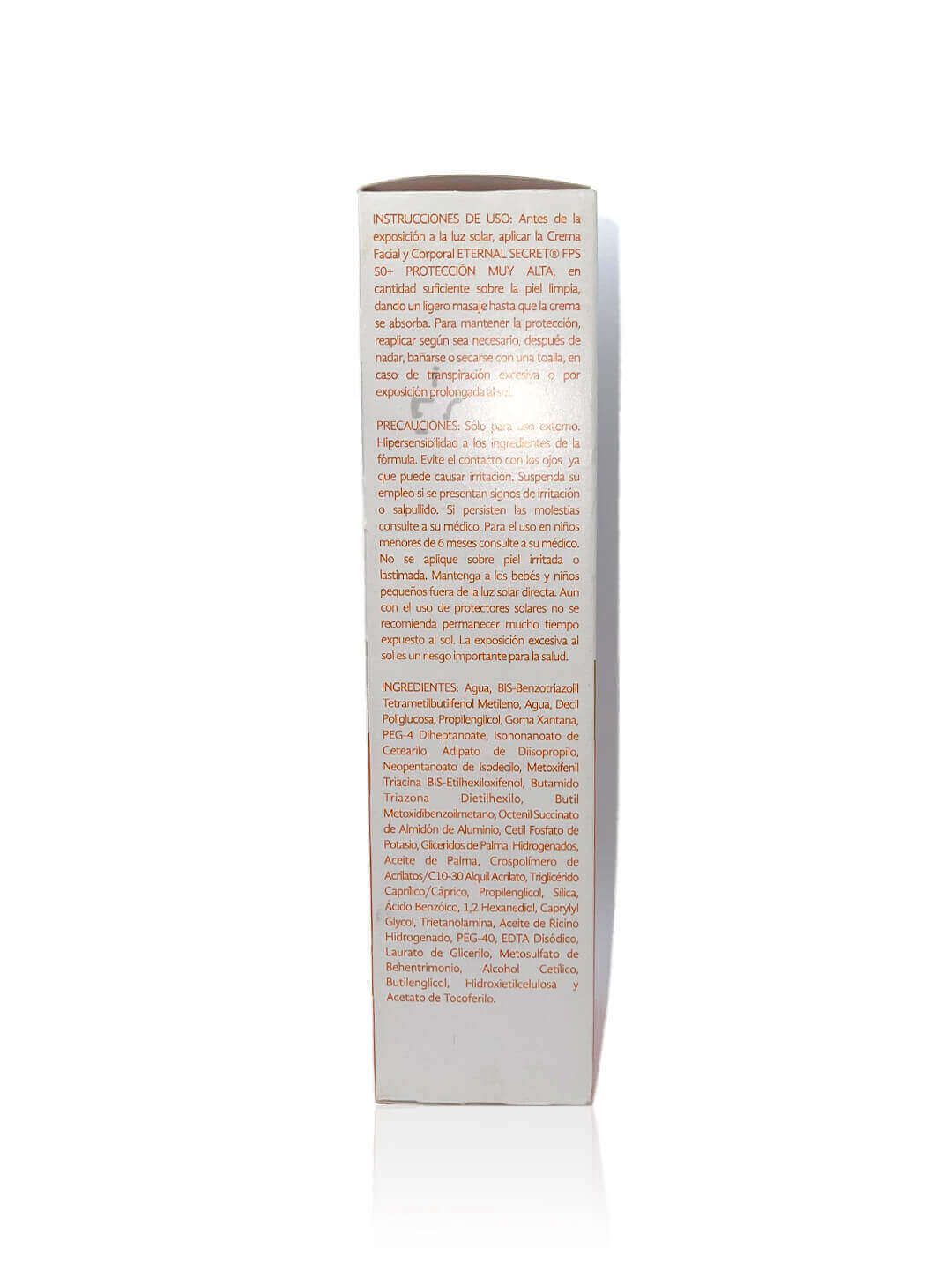 BLOQUEADOR SOLAR ETERNAL SECRET SPF 50+ ALTA PROTECCIÓN.